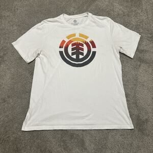Element Skateboarding T-Shirt White Streetwear Size XL